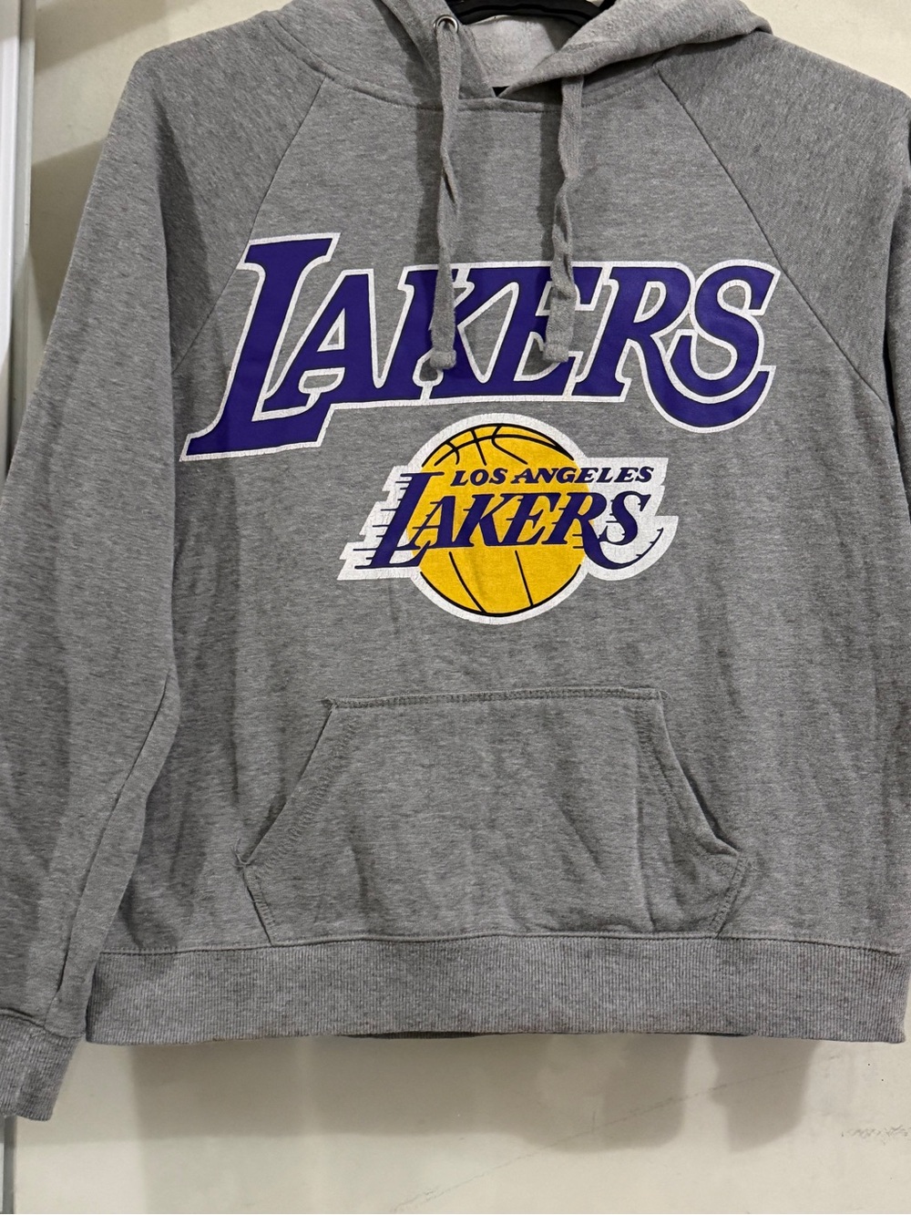 NBA Los Angeles Lakers Gray Hoodie with Purple & Gold Logo